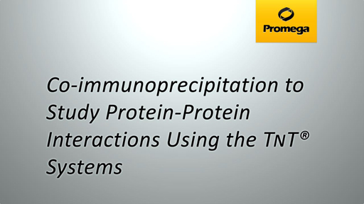 Co-immunoprecipitation to Study Protein-Protein Interactions using the T<span class="smallCaps">N</span>T® Systems